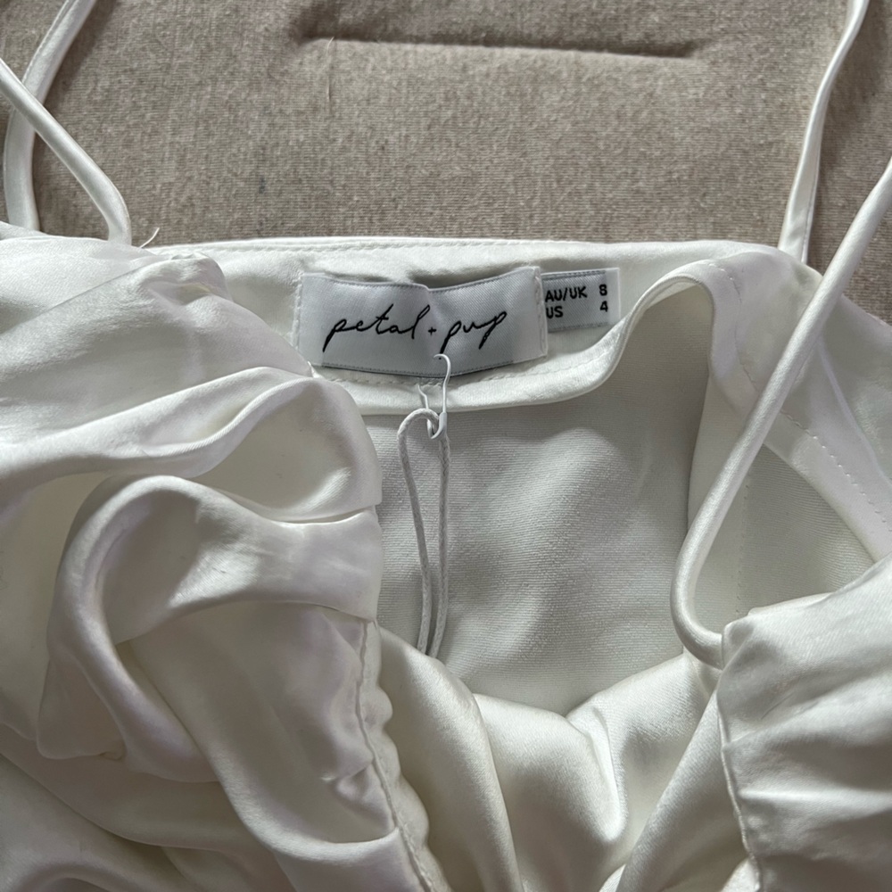Petal & Pup White Slip Mini Dress | 4 - Picture 3 of 5
